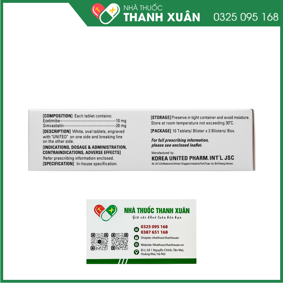 Zytovyrin S điều trị tăng cholesterol máu nguyên phát và rối loạn lipid (3 vỉ x 10 viên)